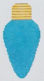 Teal Light Bulb (by Blue Waters Needlepoint) LB-25