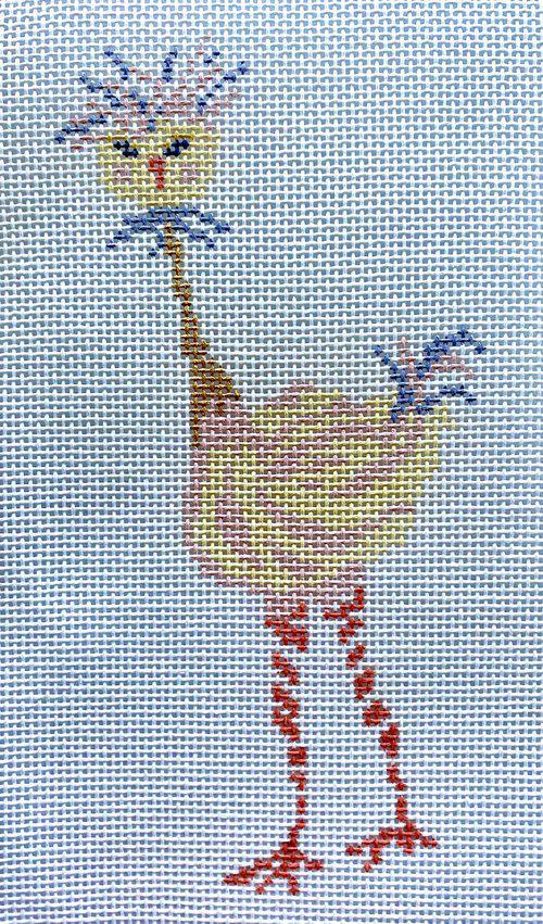 Strange Birds - Pink (by The Plum Stitchery) - 32J