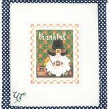 Thanksgiving Gnome Postage Stamp (by Wipstitch) WS-089W