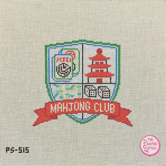 Mahjong Club Crest - Traditional Colors (by Atlantic Blue Canvas)