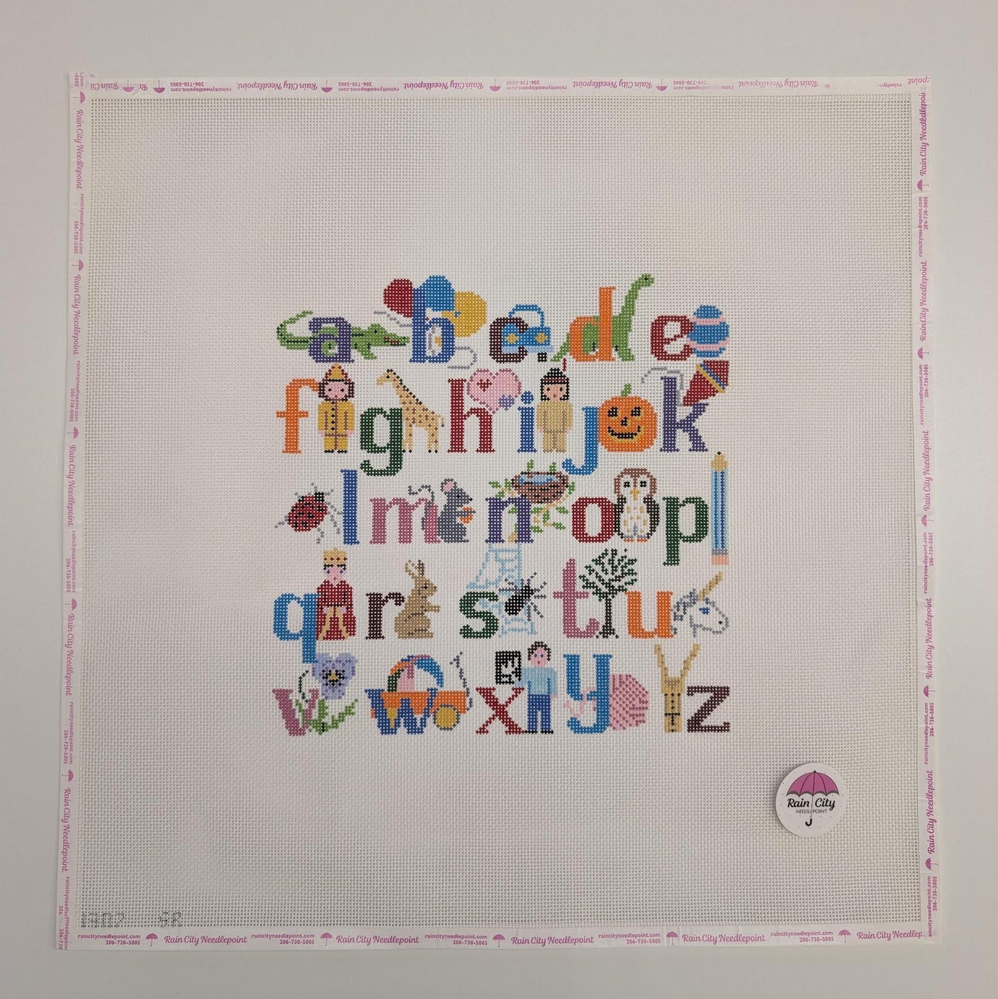 Alphabet Chair Seat / Pillow (by Susan Roberts) 1307-SR