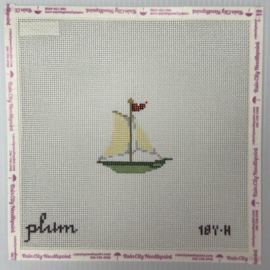 Victorian Christmas - Sailboat (by The Plum Stitchery) - 18Y-H