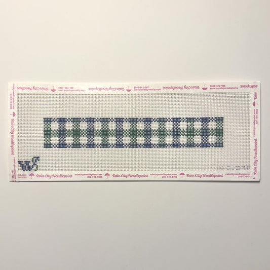 Pimlico Navy & Green Key Fob (by Wipstitch)