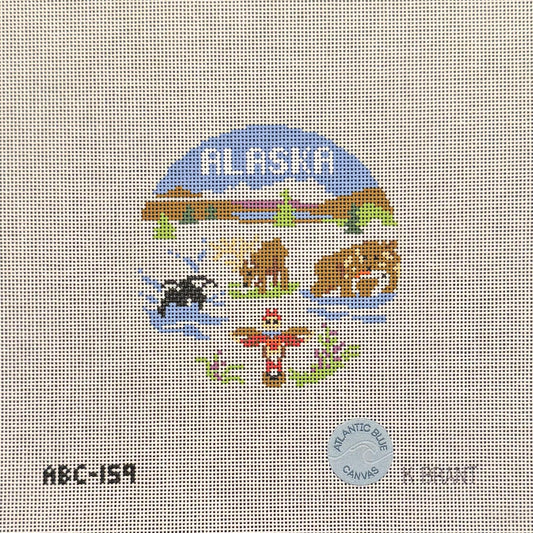 Alaska Travel Round (by Atlantic Blue Canvas)