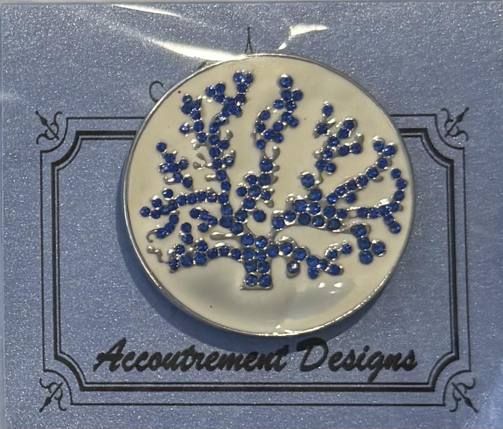 Blue Coral (Crystal) needle minder