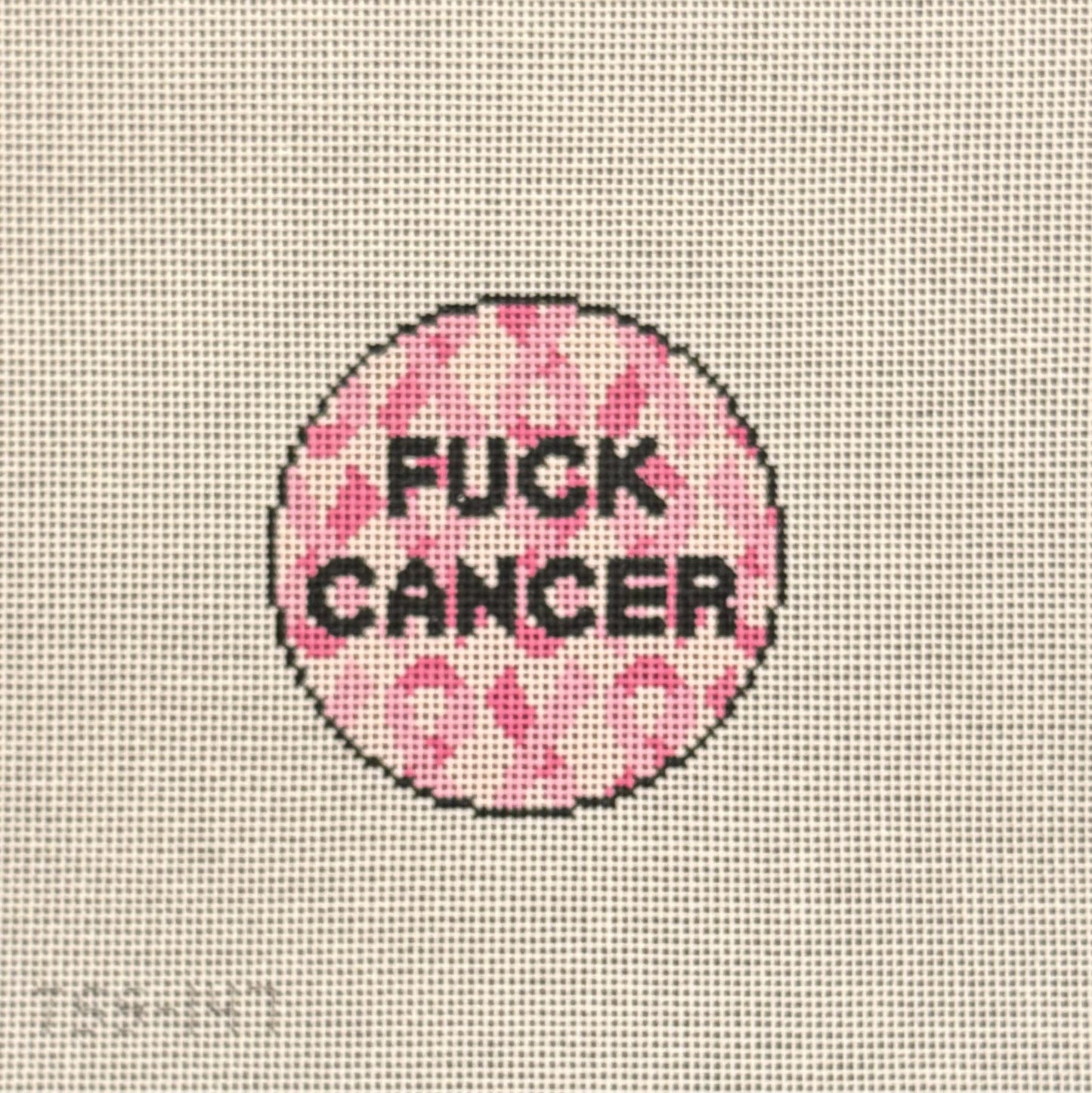Fuck Cancer (by Vallerie Needlepoint Gallery)