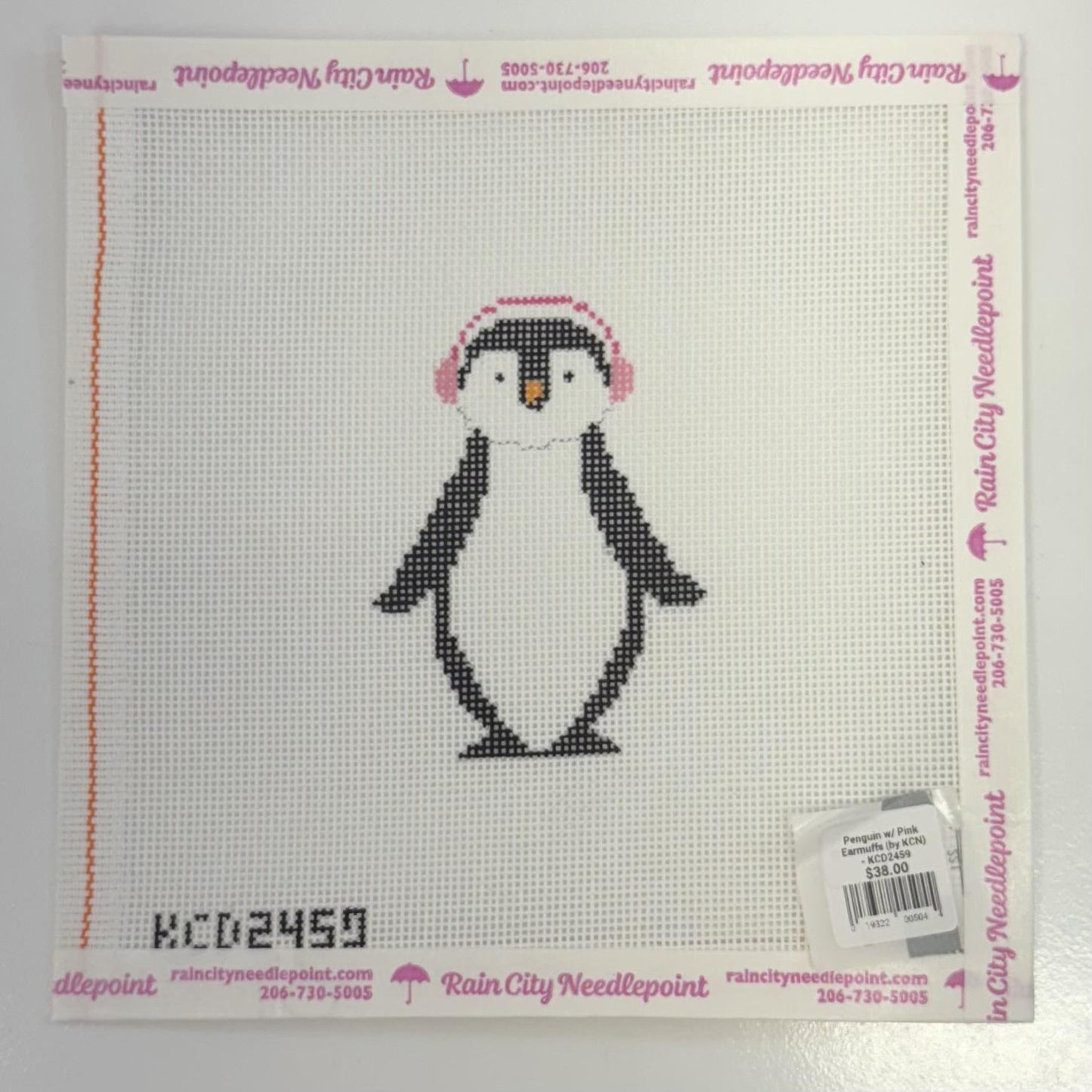 Penguin w/ Pink Earmuffs (by KCN) KCD2459