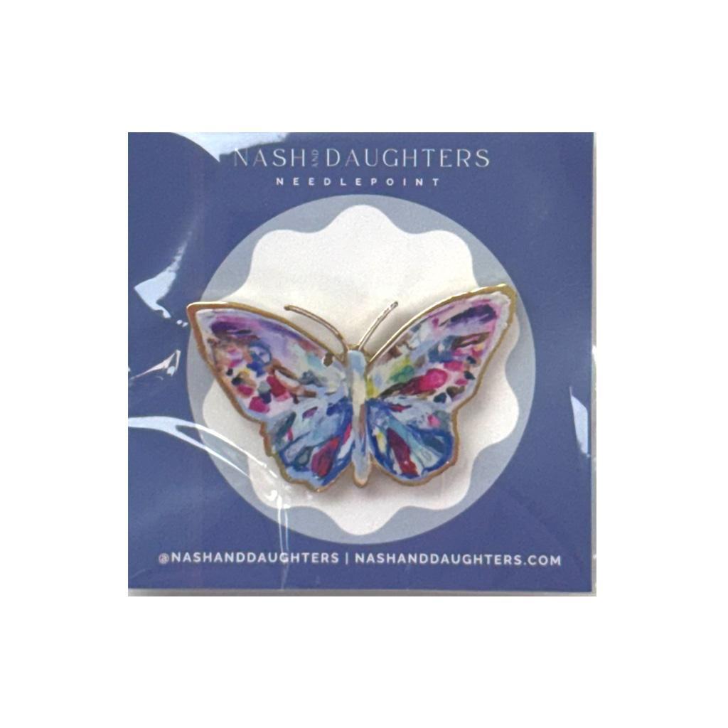 Watercolor Butterfly needle minder