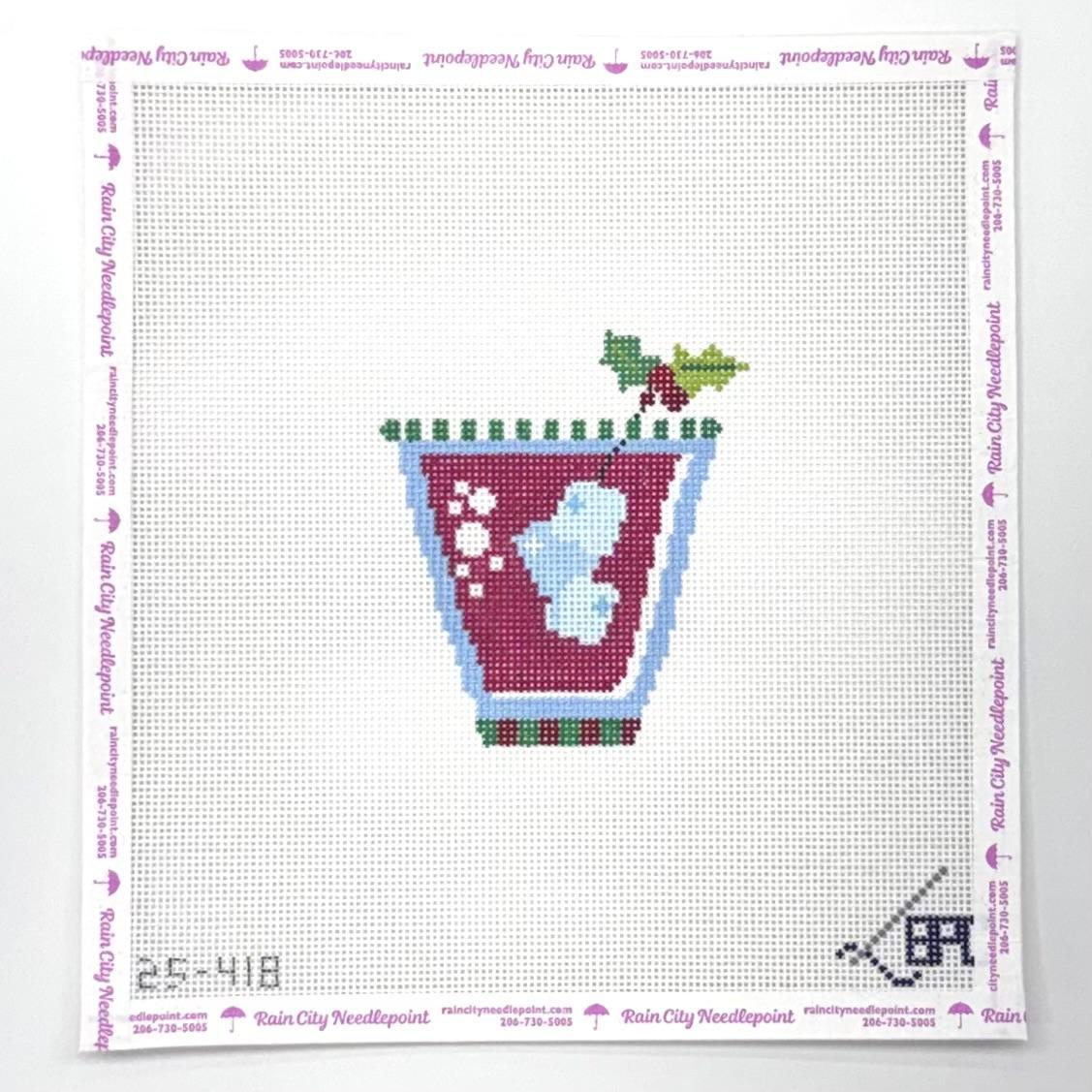 Christmas Cocktail (by Blueberry Point Needlepoint)