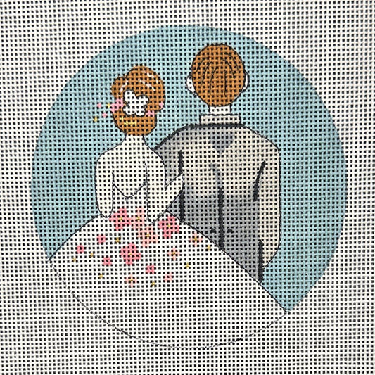 Bride & Groom Round (by Alice Peterson)  X400