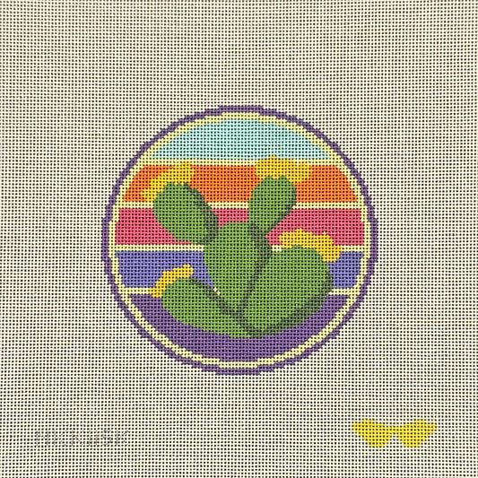 Prickly Pear Cactus Round (by Audra)
