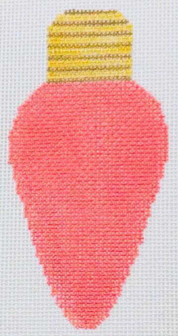 Coral Light Bulb (by Blue Waters Needlepoint) LB-2
