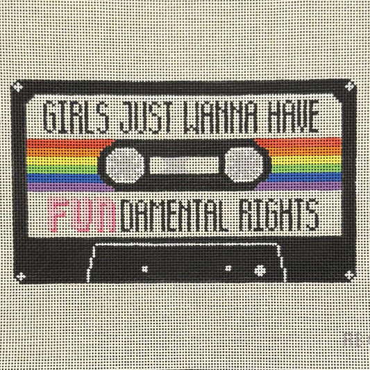 Girls Just Wanna Have FUNdamental Rights (by Vallerie Needlepoint Gallery)