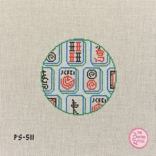 Mahjong Tiles - Jewel Colors (by Atlantic Blue Canvas)