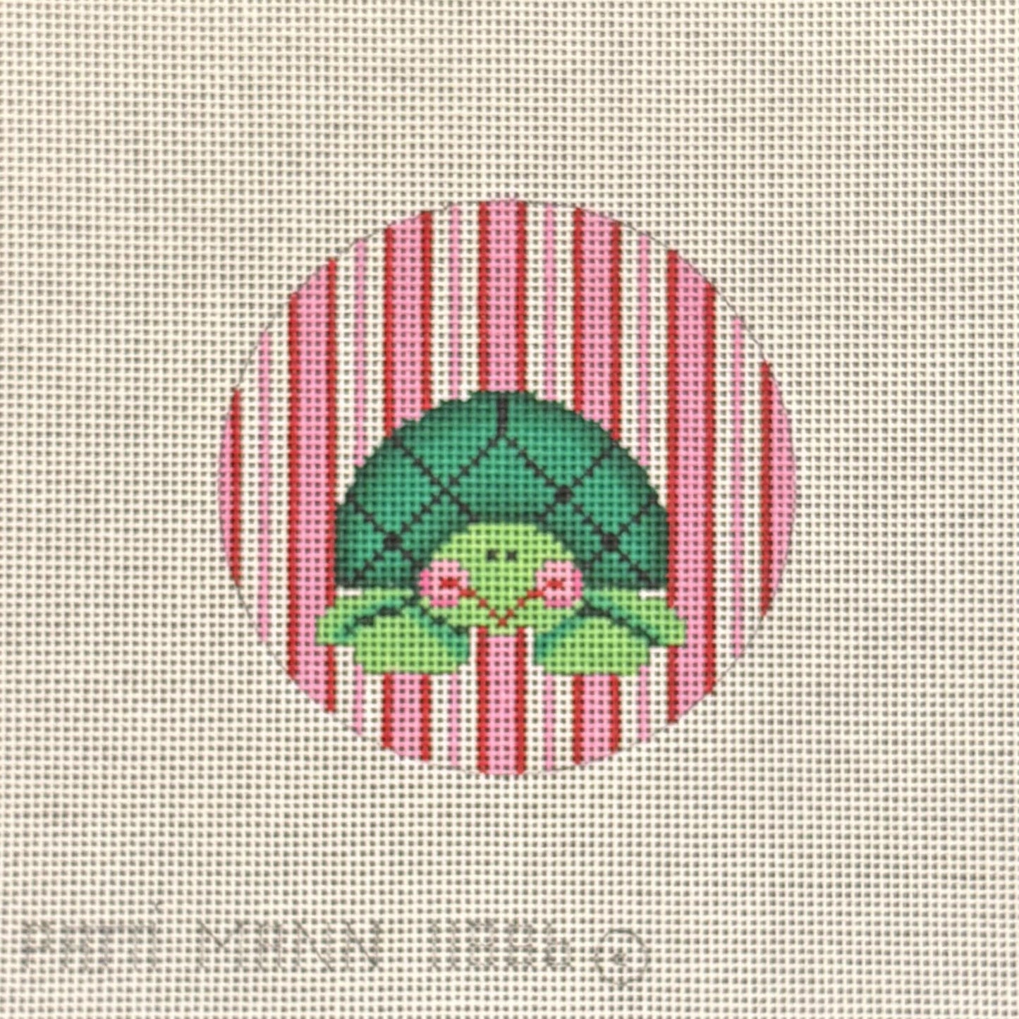 Turtle on Pink Stripes (by Patti Mann)