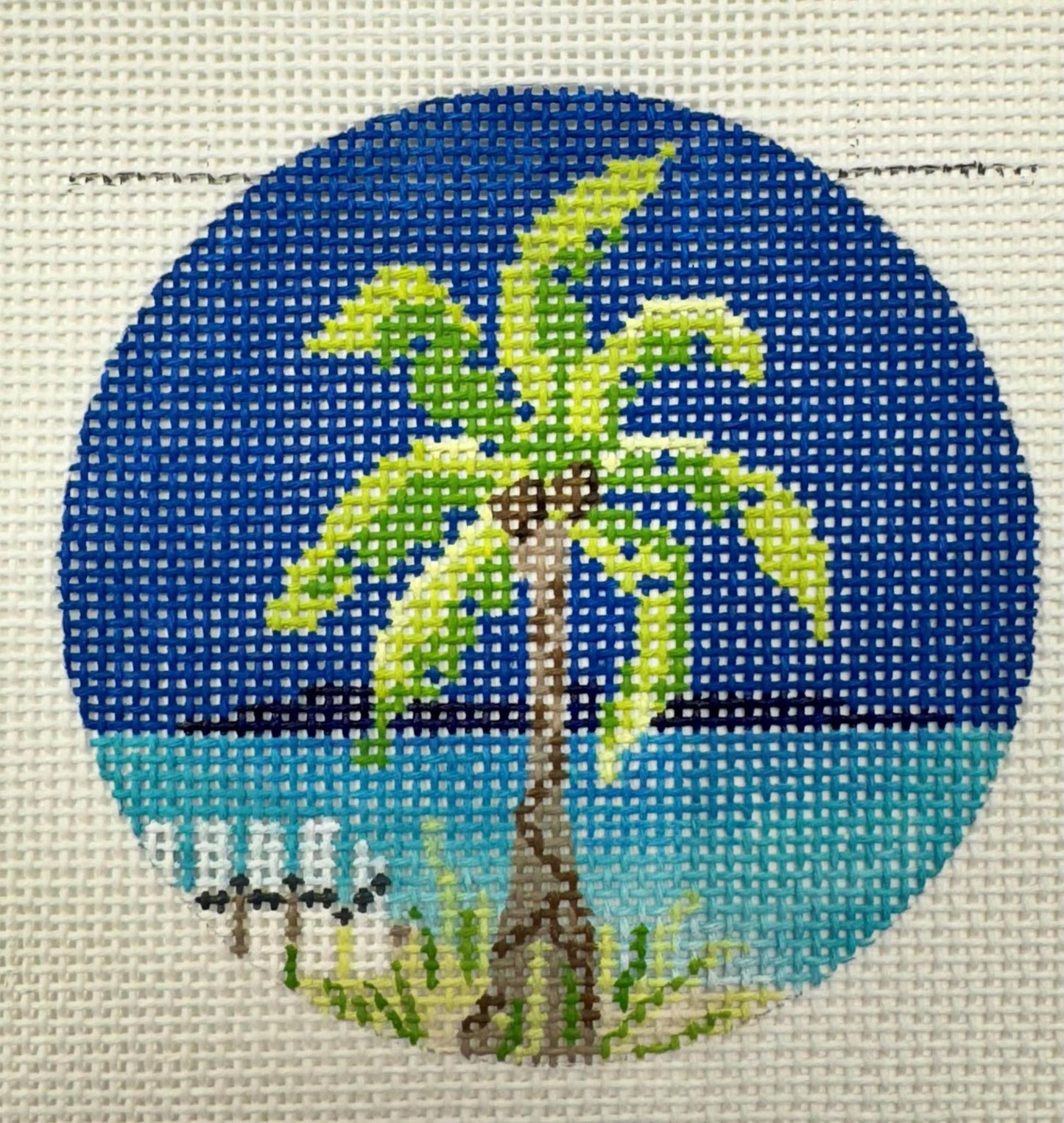 Palm Tree 3" Round (by KCN) KCBJ08