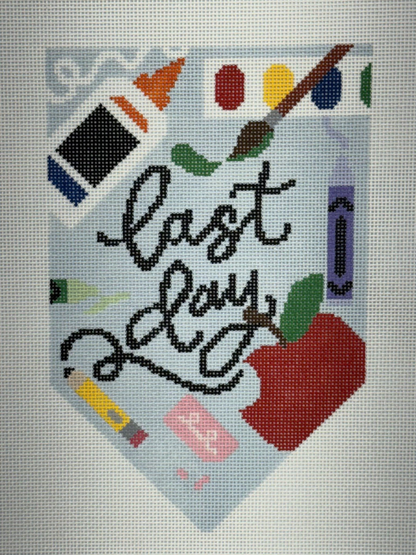 First Day/Last Day School Banner Set (by Ivy Thread Needlepoint)