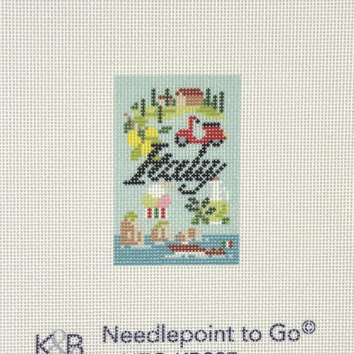 Italy Bag Charm (by Bradley Needlepoint)