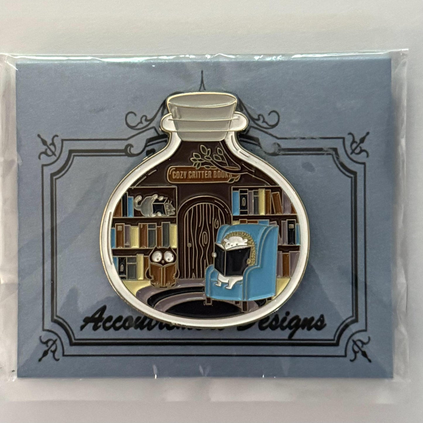 Library in a Bottle needle minder