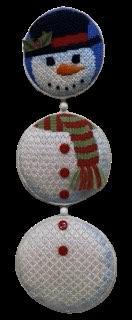 Snowman Dangle (by Evergreen Needlepoint) - DO-01