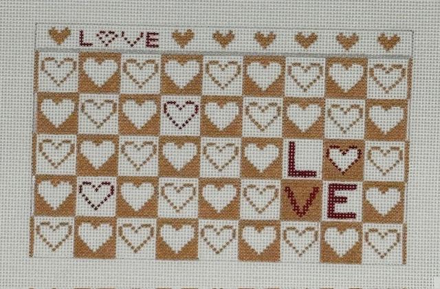 Gold & White Hearts (by Sew Much Fun)