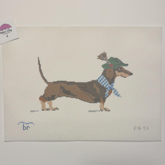 Dackel the Dachshund (by Blue Ridge Stitchery)