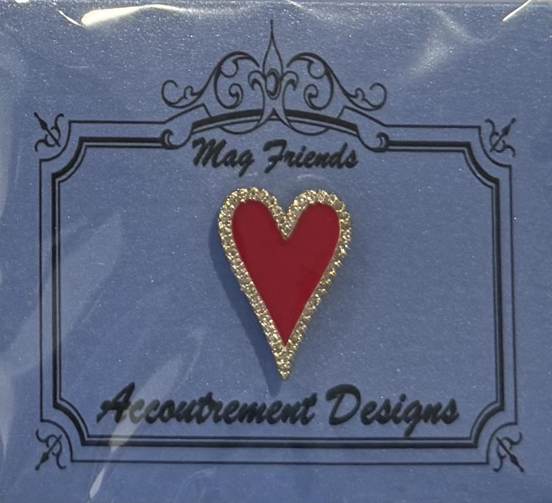 Sparkle Heart (Crystal) needle minder