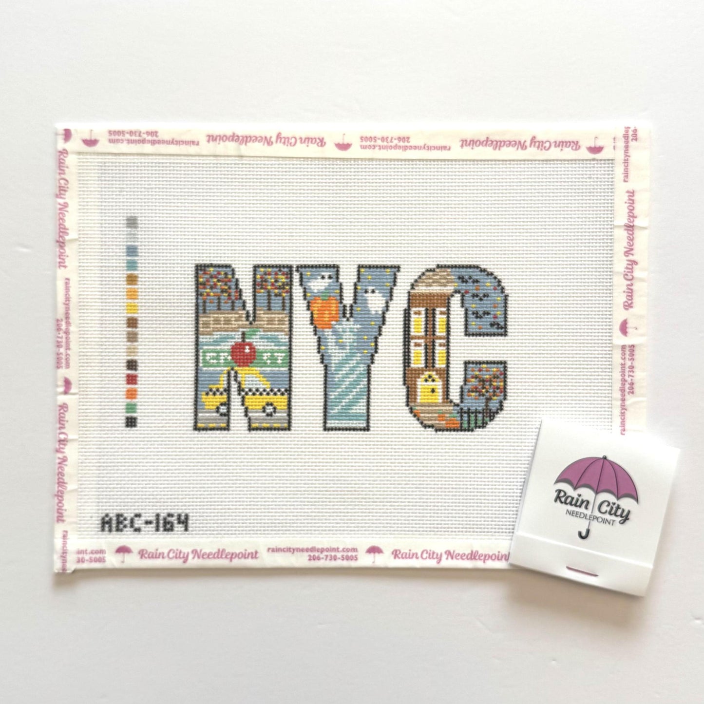NYC New York in Fall Letters (by Atlantic Blue Canvas) ABC-164