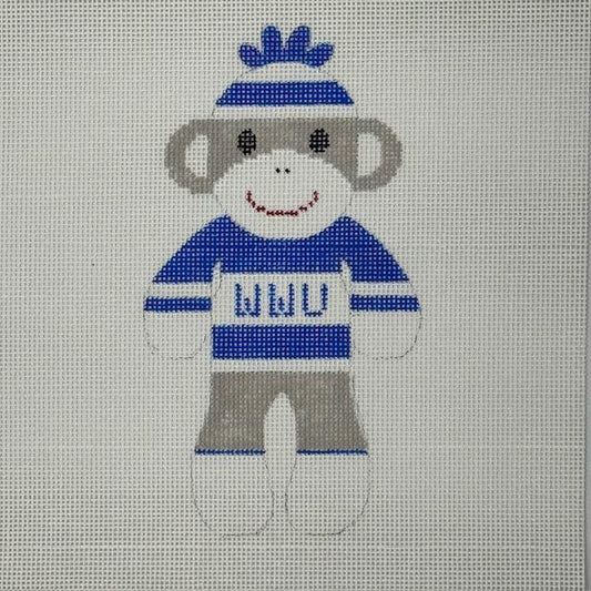 Sock Monkey Western Washington University WWU (by J. Malahy Designs)