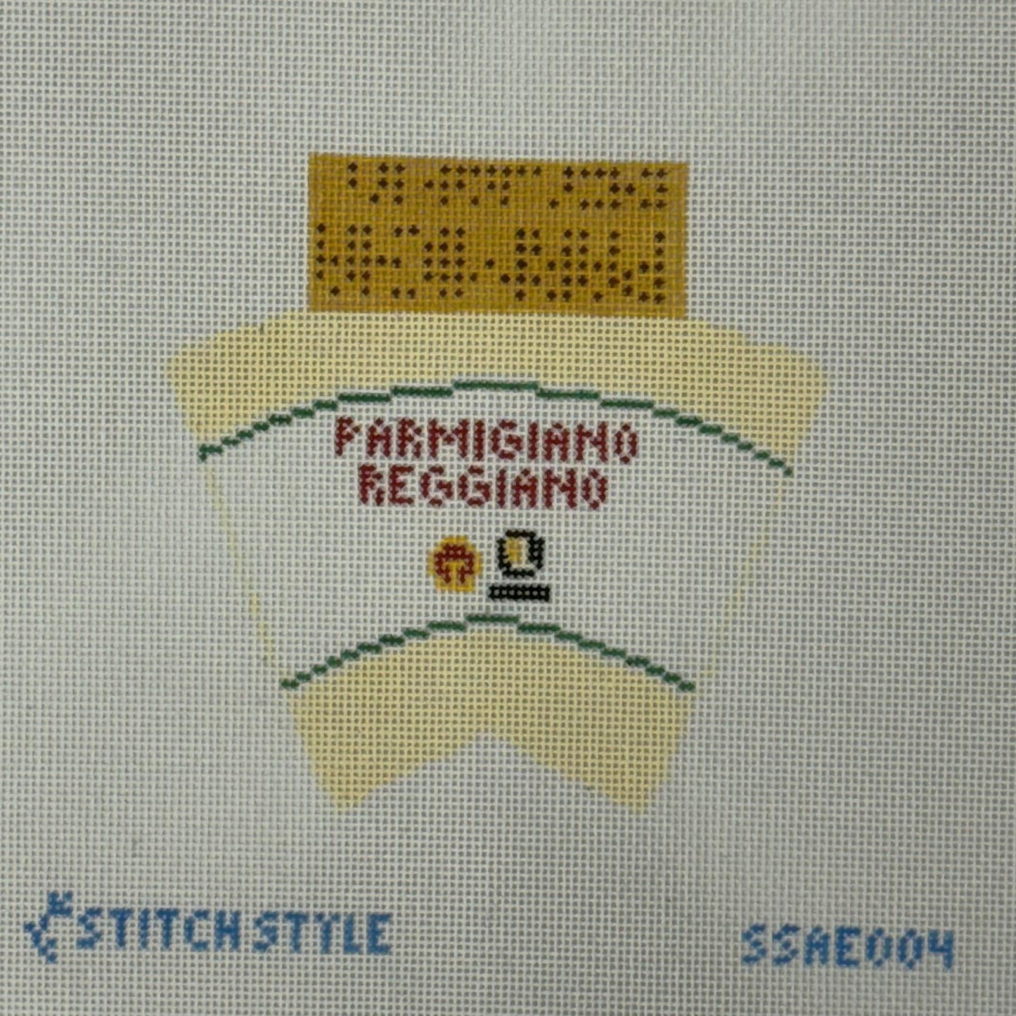 3D Wedge of Parmigiano Cheese (by Stitch Style)