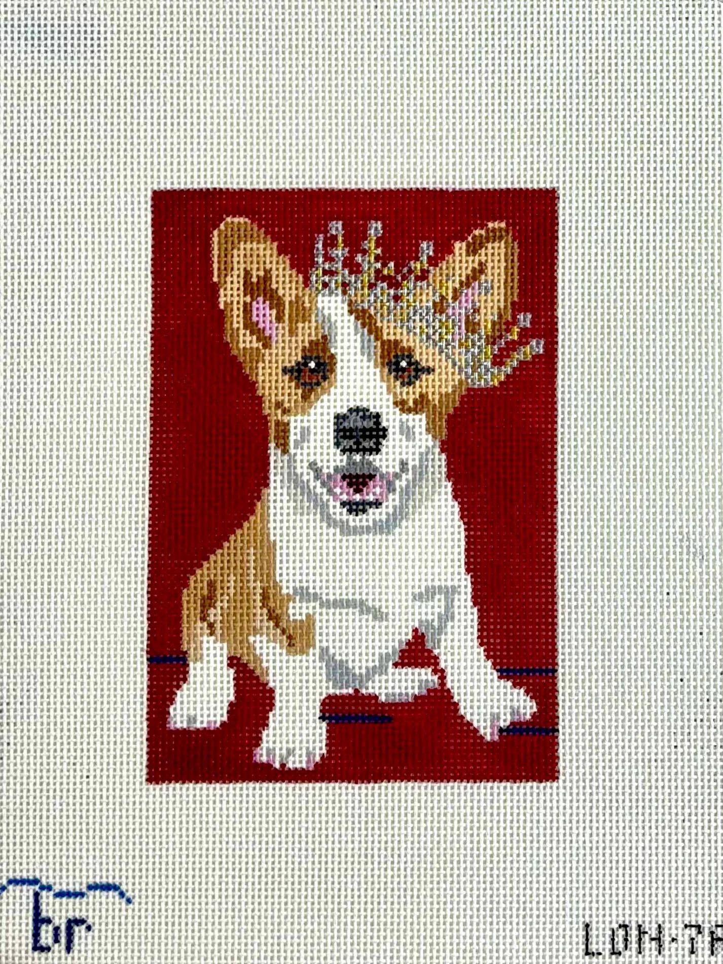 Corgi Queen (by Blue Ridge Needlepoint) LON-7a