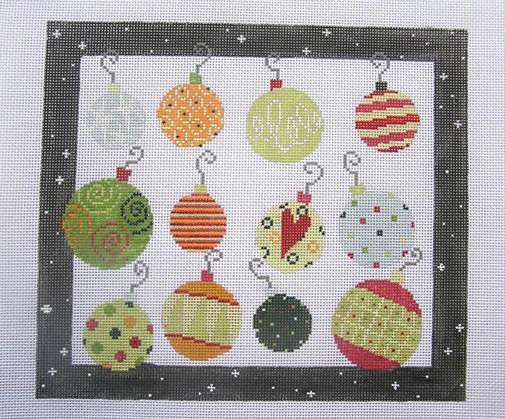 Twelve Baubles Shiny & Bright (by Pippin) P-D-010