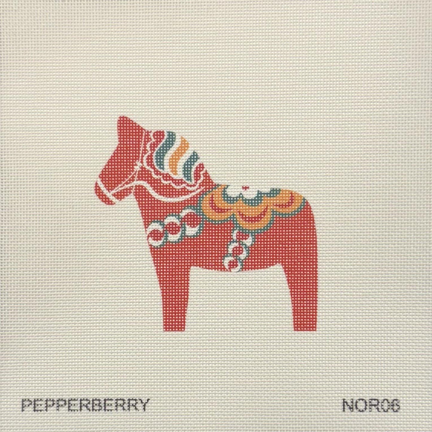 Dala Horse, Orange Red (by Pepperberry)