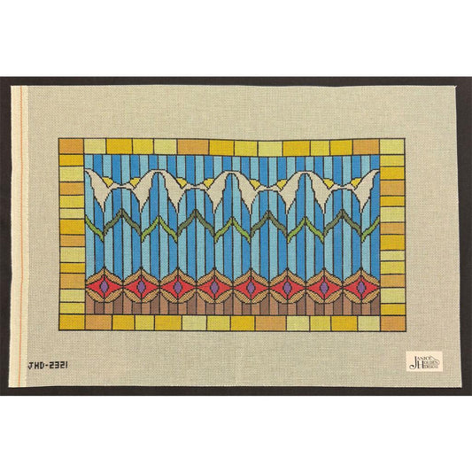 Irises in Stained Glass (by Janice Holden Designs)