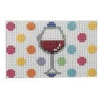 Polka Dot Wine Glass (by Kangaroo Paw) LTD-4