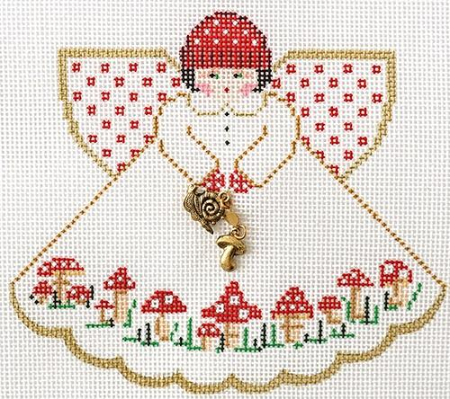 Red - White Mushroom Angel (by Painted Pony Designs/Debbie Woodard) 996-JT