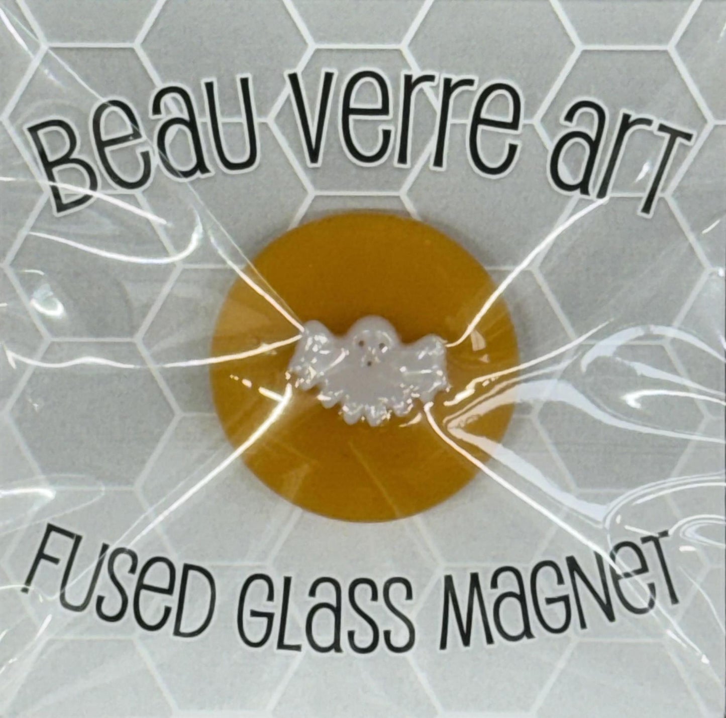 Mini Ghost (Fused Glass) needle minder