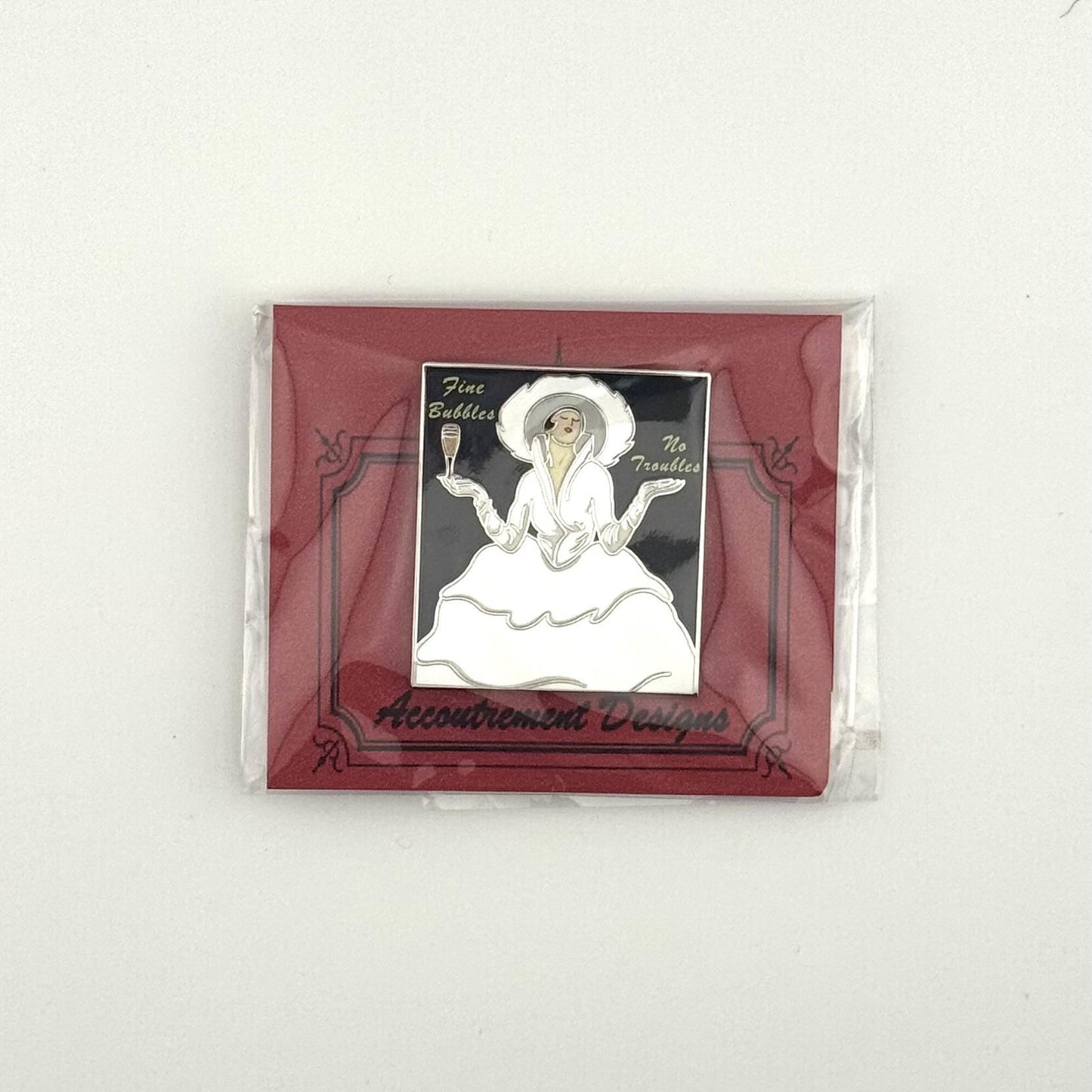 Vintage Fine Bubbles Needle Minder