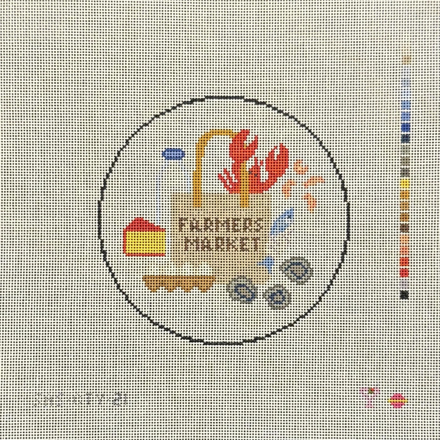 Farmer's Market Seafood & Dairy Round (by Saturnalia Stitching)
