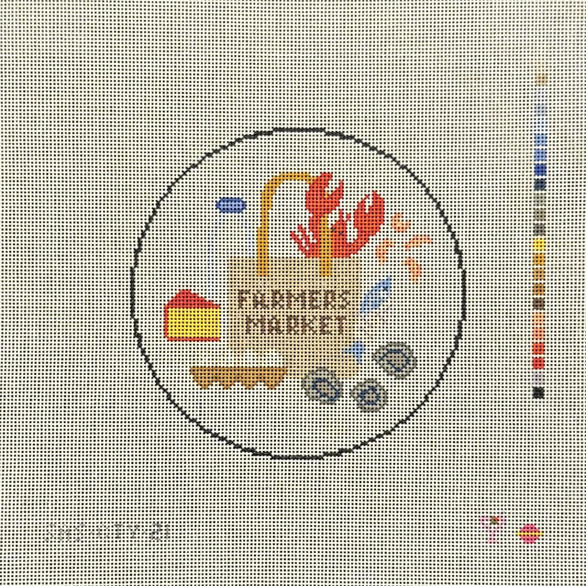 Farmer's Market Seafood & Dairy Round (by Saturnalia Stitching)