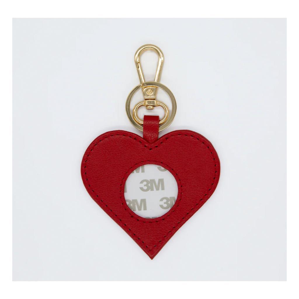 Leather Heart Fob
