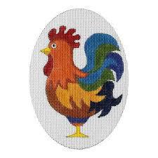 Rooster Oval (by Raymond Crawford) HO-2047