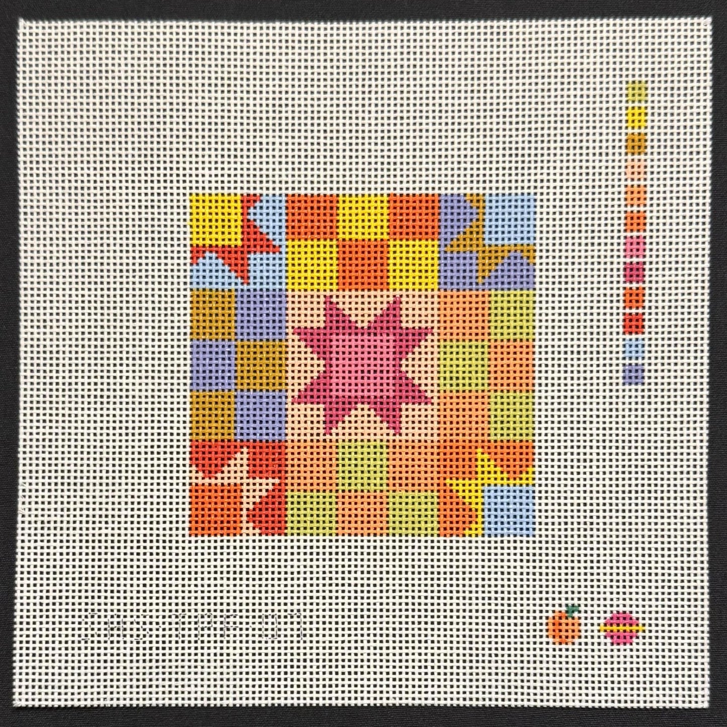 Patchwork Coaster Pink (by Saturnalia Stitching)