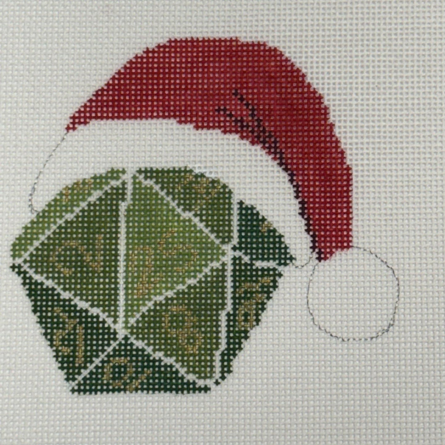 Dice w/ Santa Hat (by Laura Love) LL-ORN-D25