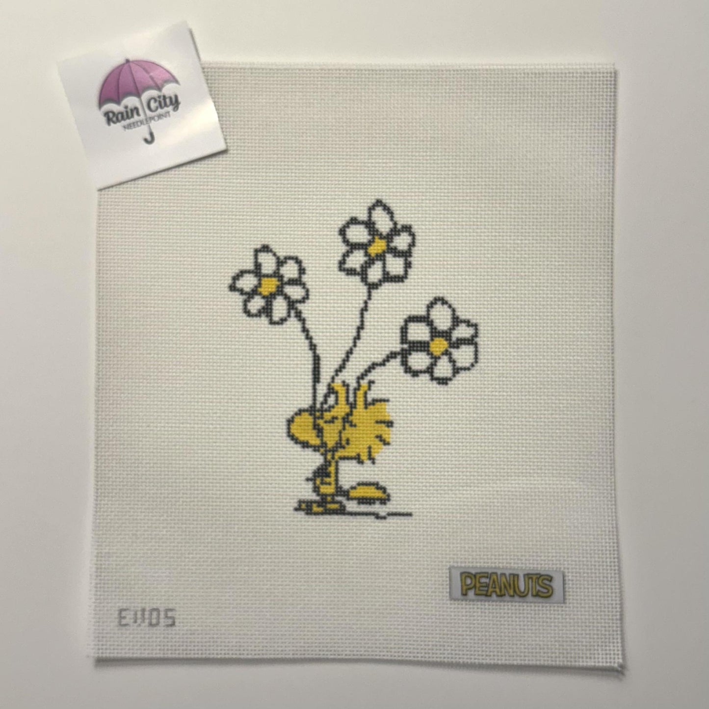 PEANUTS Everyday - Woodstock Holding Daisies (by Officially Needlepoint)