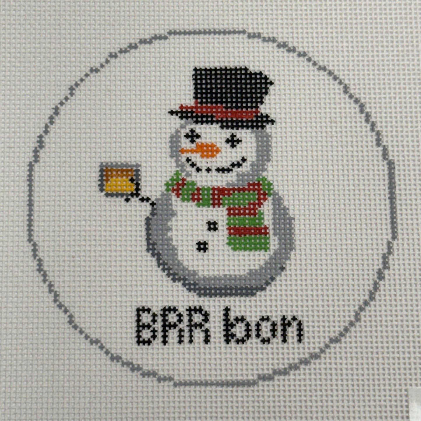 Brrr Snowman (by Blue Waters Needlepoint)