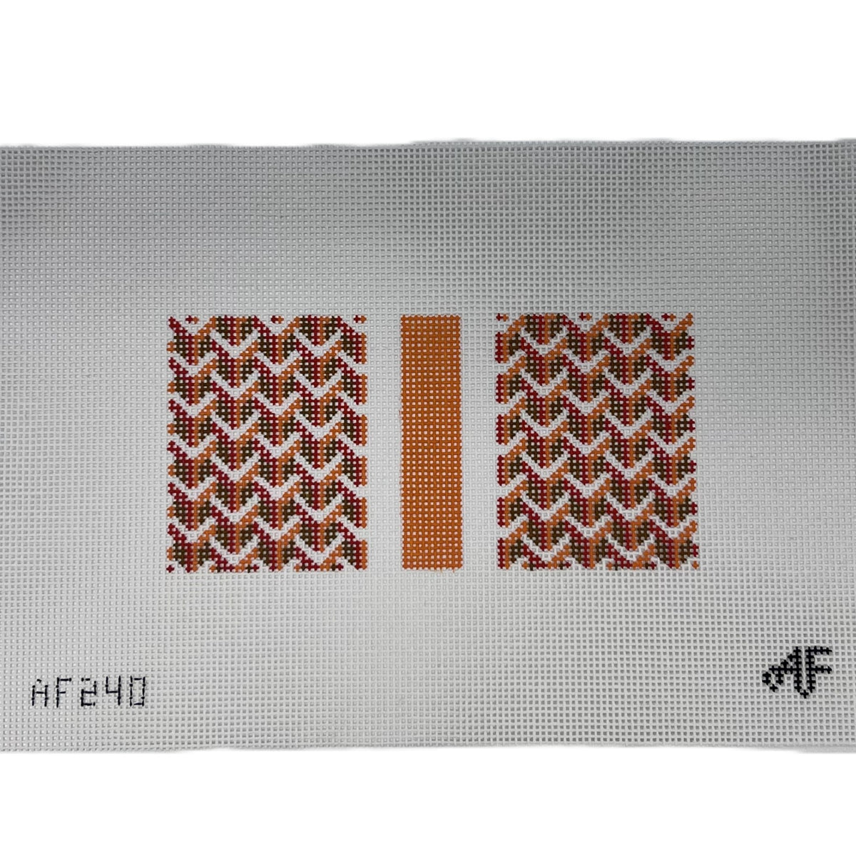 Y Pattern Clutch 14ct, Orange
