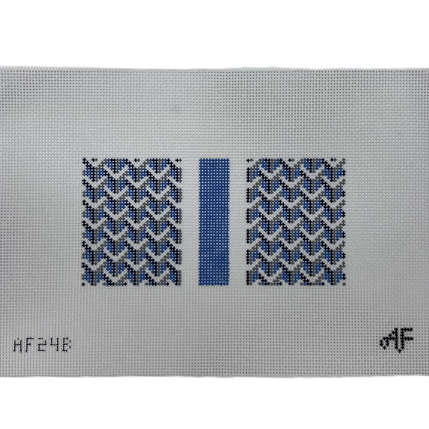 Y Pattern Clutch 14ct, Blue