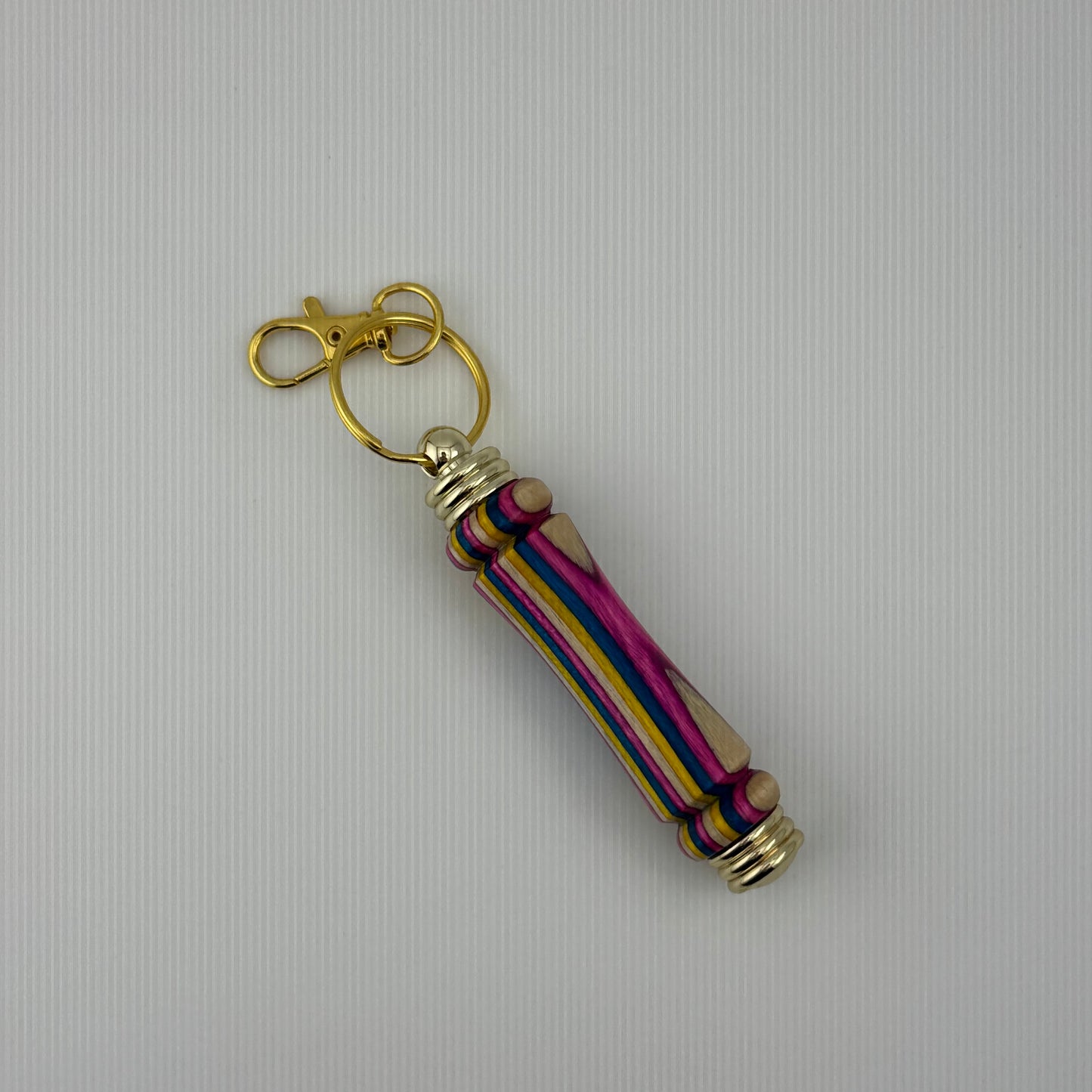 Handcrafted Wood Needle Case w/ Fob