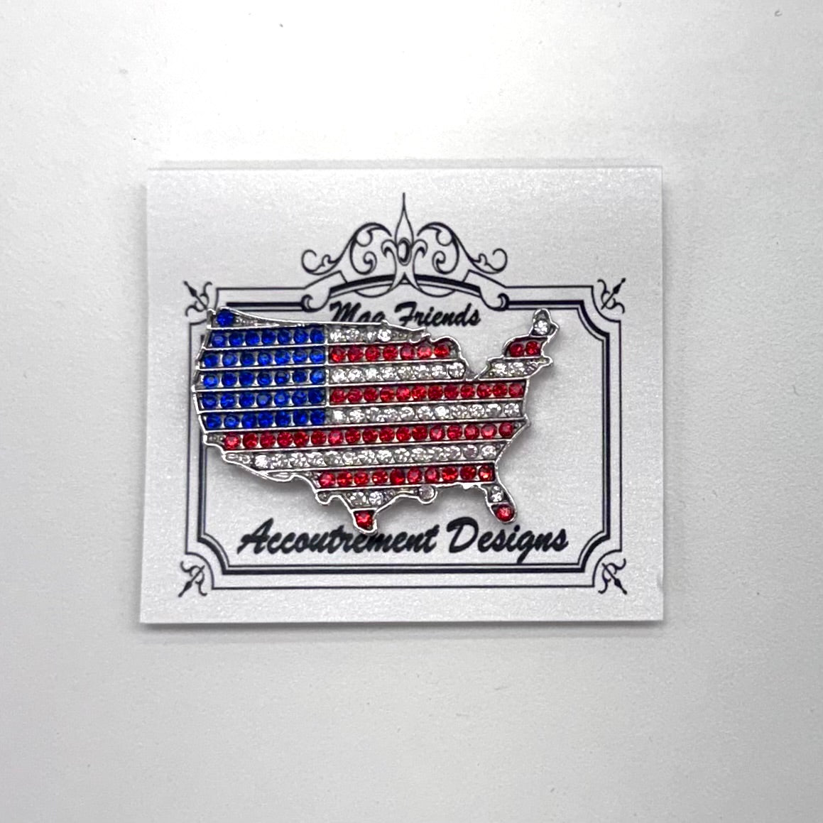 USA Nation Flag (Crystal) Needle Minder